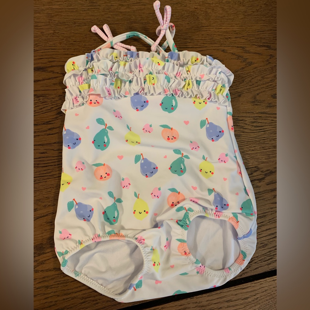 Swimsuit Fruits Baby Pink - Lollidots